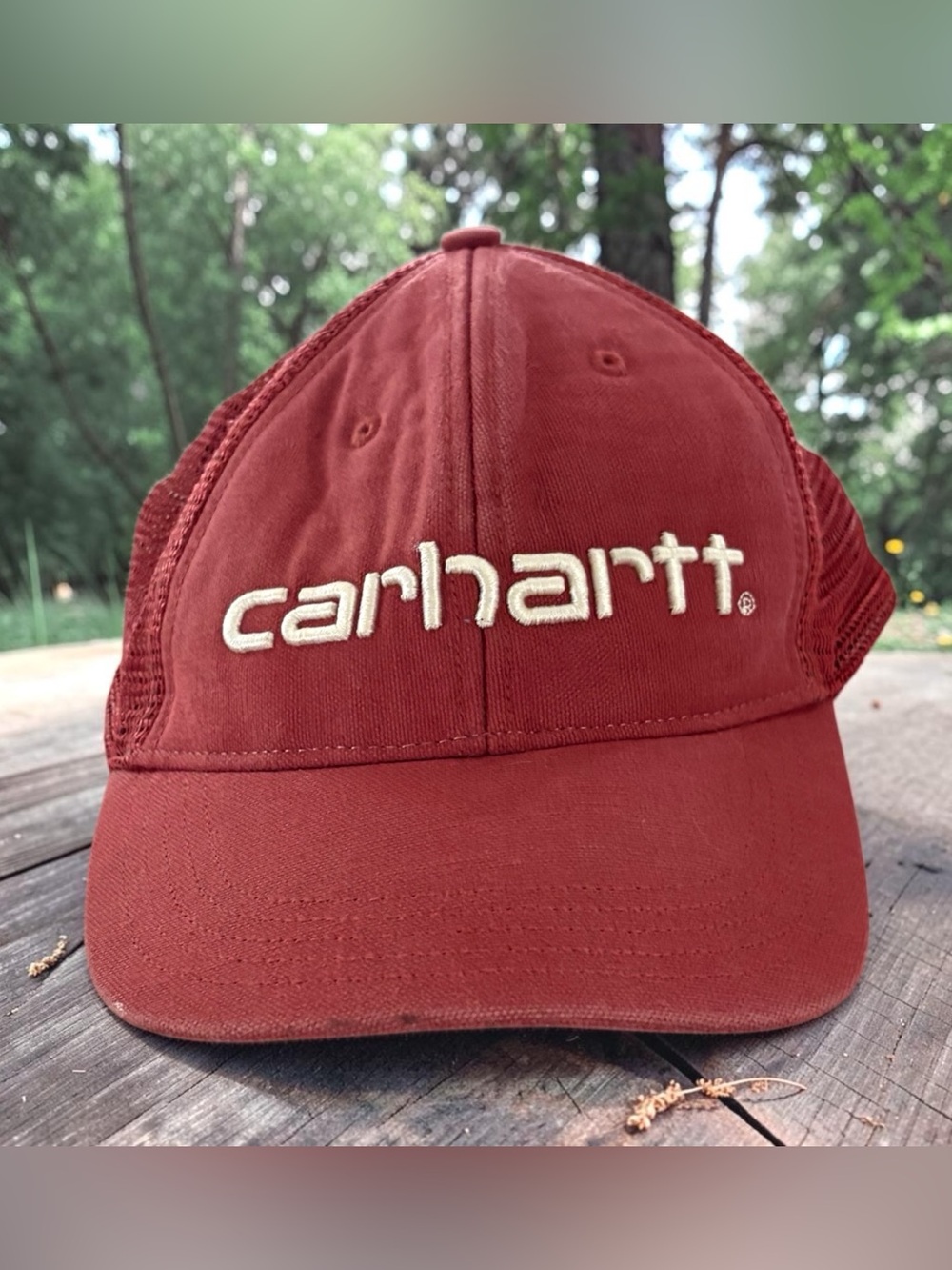 Carhartt Classic Red Hat with Mesh Back